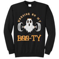 Funny Halloween Workout Gym Working On My Boo Ty Ghost Sweatshirt