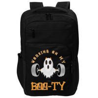 Funny Halloween Workout Gym Working On My Boo Ty Ghost Impact Tech Backpack