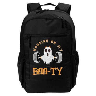 Funny Halloween Workout Gym Working On My Boo Ty Ghost Daily Commute Backpack