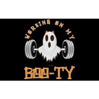 Funny Halloween Workout Gym Working On My Boo Ty Ghost Bumper Sticker