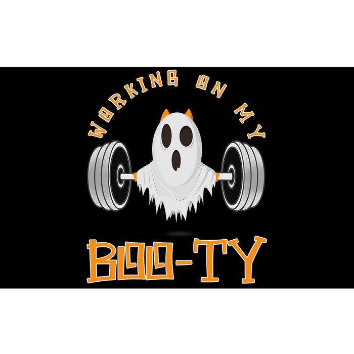 Funny Halloween Workout Gym Working On My Boo Ty Ghost Bumper Sticker