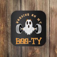 Funny Halloween Workout Gym Working On My Boo Ty Ghost Coaster