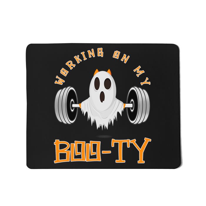 Funny Halloween Workout Gym Working On My Boo Ty Ghost Mousepad