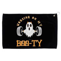 Funny Halloween Workout Gym Working On My Boo Ty Ghost Grommeted Golf Towel