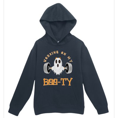 Funny Halloween Workout Gym Working On My Boo Ty Ghost Urban Pullover Hoodie