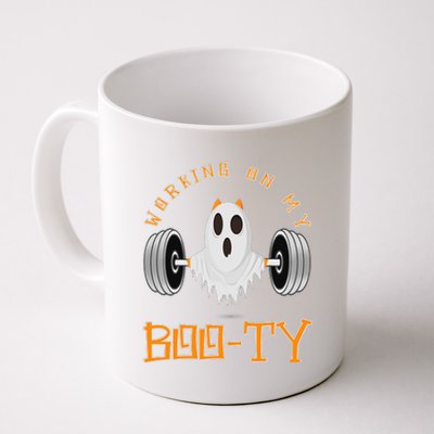 Funny Halloween Workout Gym Working On My Boo Ty Ghost Coffee Mug