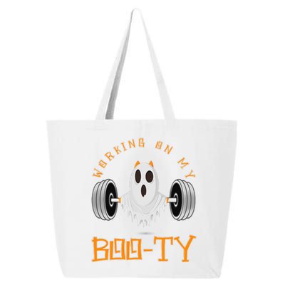 Funny Halloween Workout Gym Working On My Boo Ty Ghost 25L Jumbo Tote