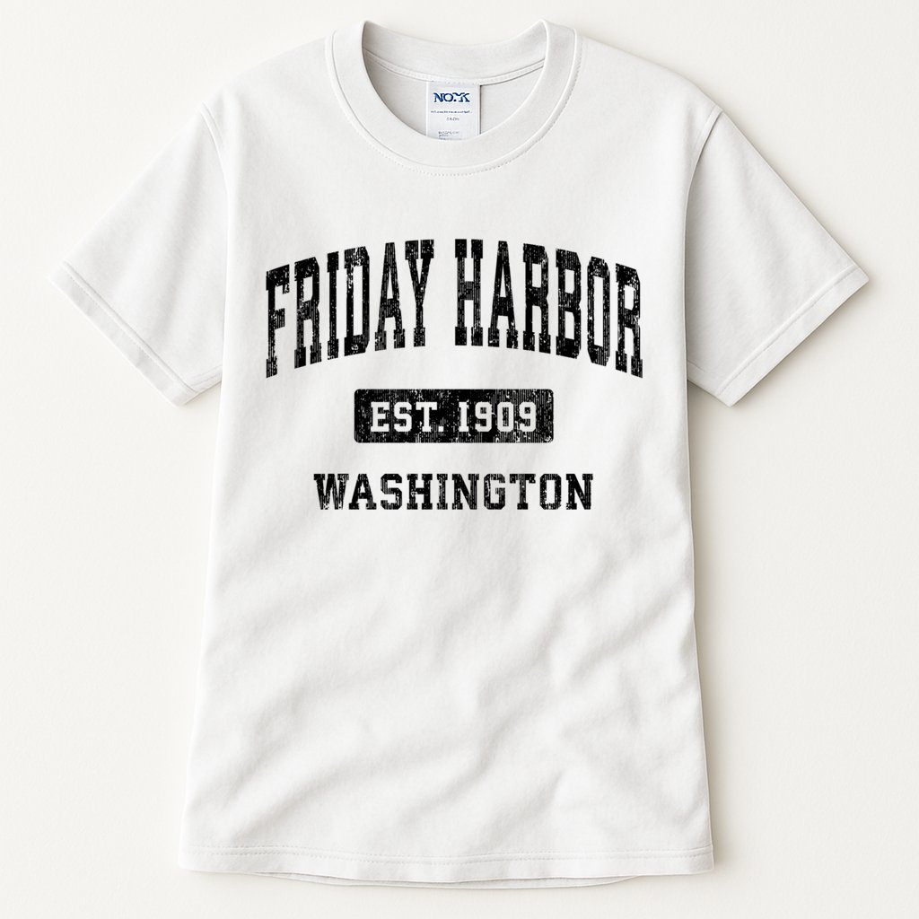 Friday Harbor Washington Wa Vintage Established Athletic Sports Design Tall T-Shirt
