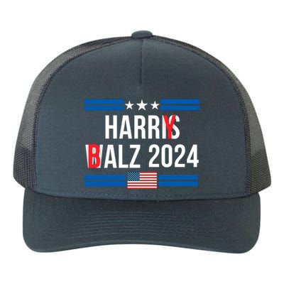 Funny Harris Walz 24 Harry Balz 2024 Meme Democratics Vote Yupoong Adult 5-Panel Trucker Hat