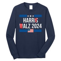 Funny Harris Walz 24 Harry Balz 2024 Meme Democratics Vote Long Sleeve Shirt