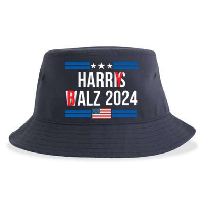 Funny Harris Walz 24 Harry Balz 2024 Meme Democratics Vote Sustainable Bucket Hat