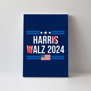 Funny Harris Walz 24 Harry Balz 2024 Meme Democratics Vote Canvas