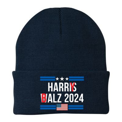 Funny Harris Walz 24 Harry Balz 2024 Meme Democratics Vote Knit Cap Winter Beanie