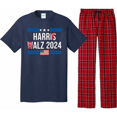 Funny Harris Walz 24 Harry Balz 2024 Meme Democratics Vote Pajama Set