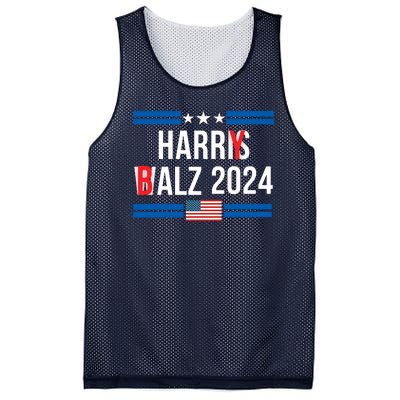 Funny Harris Walz 24 Harry Balz 2024 Meme Democratics Vote Mesh Reversible Basketball Jersey Tank