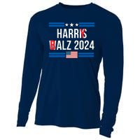 Funny Harris Walz 24 Harry Balz 2024 Meme Democratics Vote Cooling Performance Long Sleeve Crew