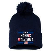 Funny Harris Walz 24 Harry Balz 2024 Meme Democratics Vote Pom Pom 12in Knit Beanie