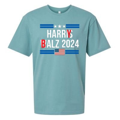 Funny Harris Walz 24 Harry Balz 2024 Meme Democratics Vote Sueded Cloud Jersey T-Shirt