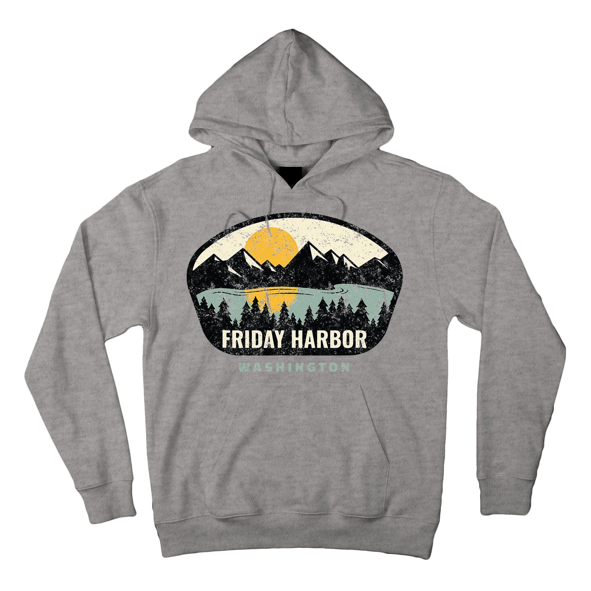 Friday Harbor Washington Outdoors San Juan Vacation Tall Hoodie