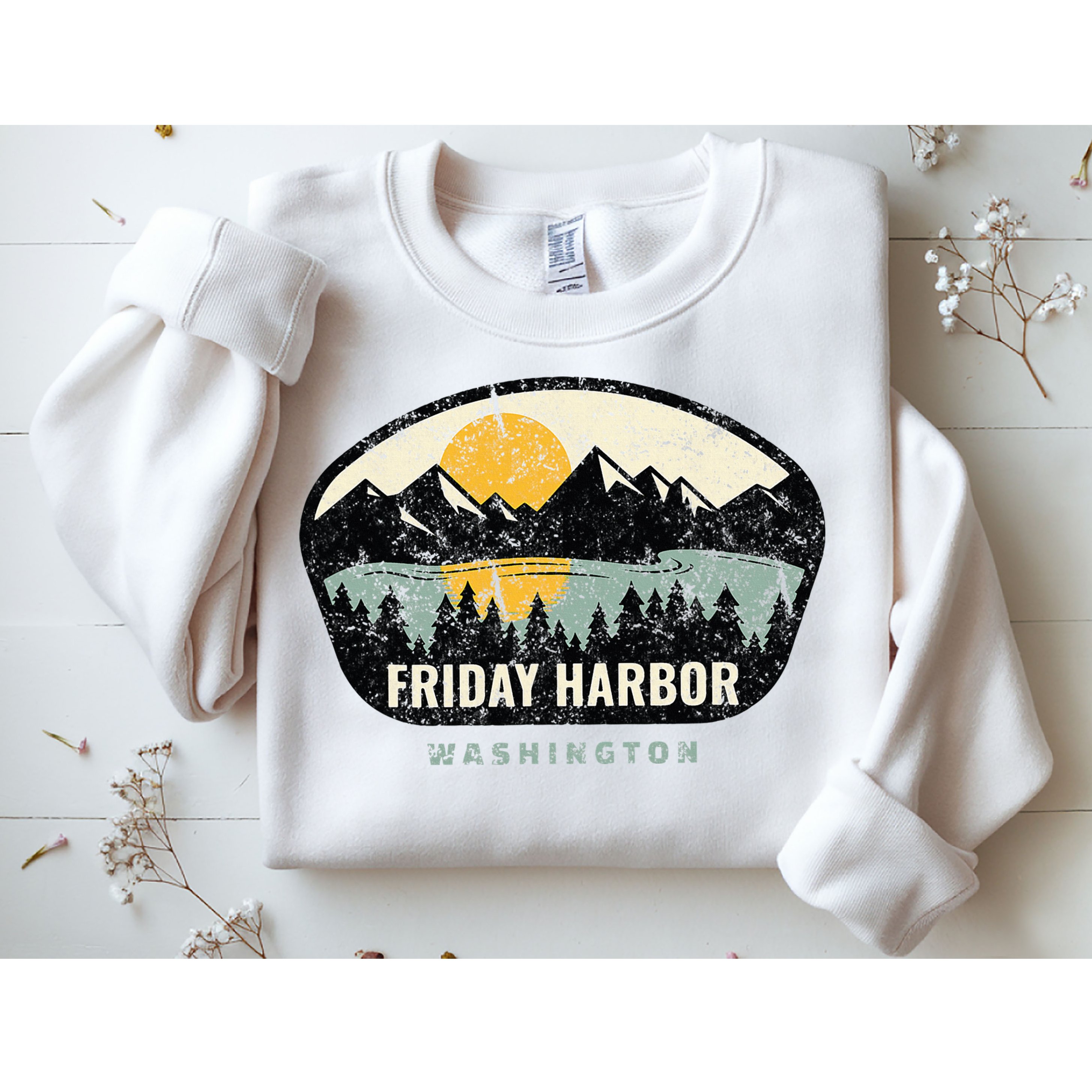 Friday Harbor Washington Outdoors San Juan Vacation Sweatshirt