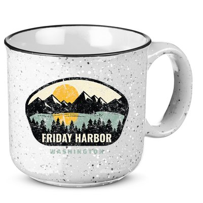 Friday Harbor Washington Outdoors San Juan Vacation 15oz Campfire Ceramic Mug
