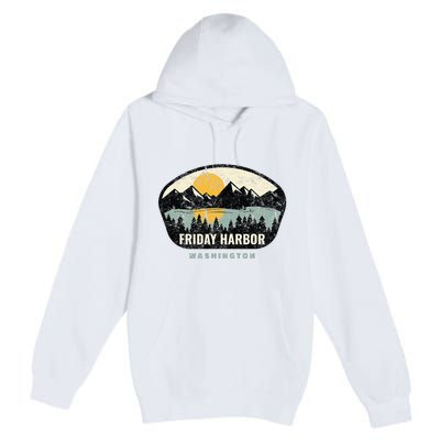 Friday Harbor Washington Outdoors San Juan Vacation Premium Pullover Hoodie