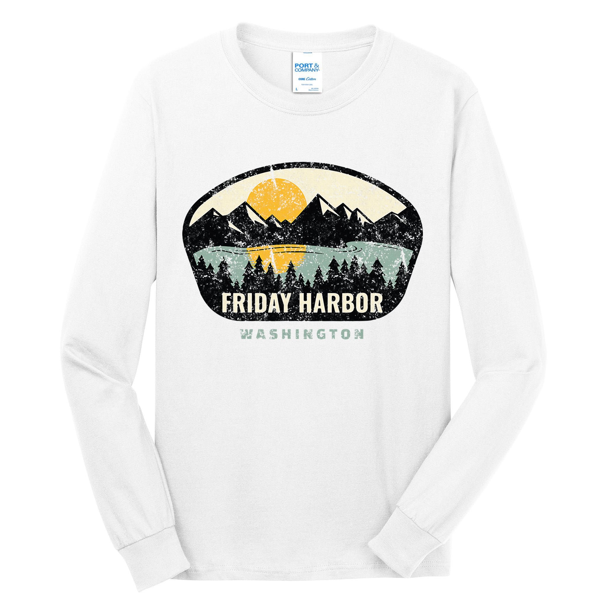 Friday Harbor Washington Outdoors San Juan Vacation Tall Long Sleeve T-Shirt