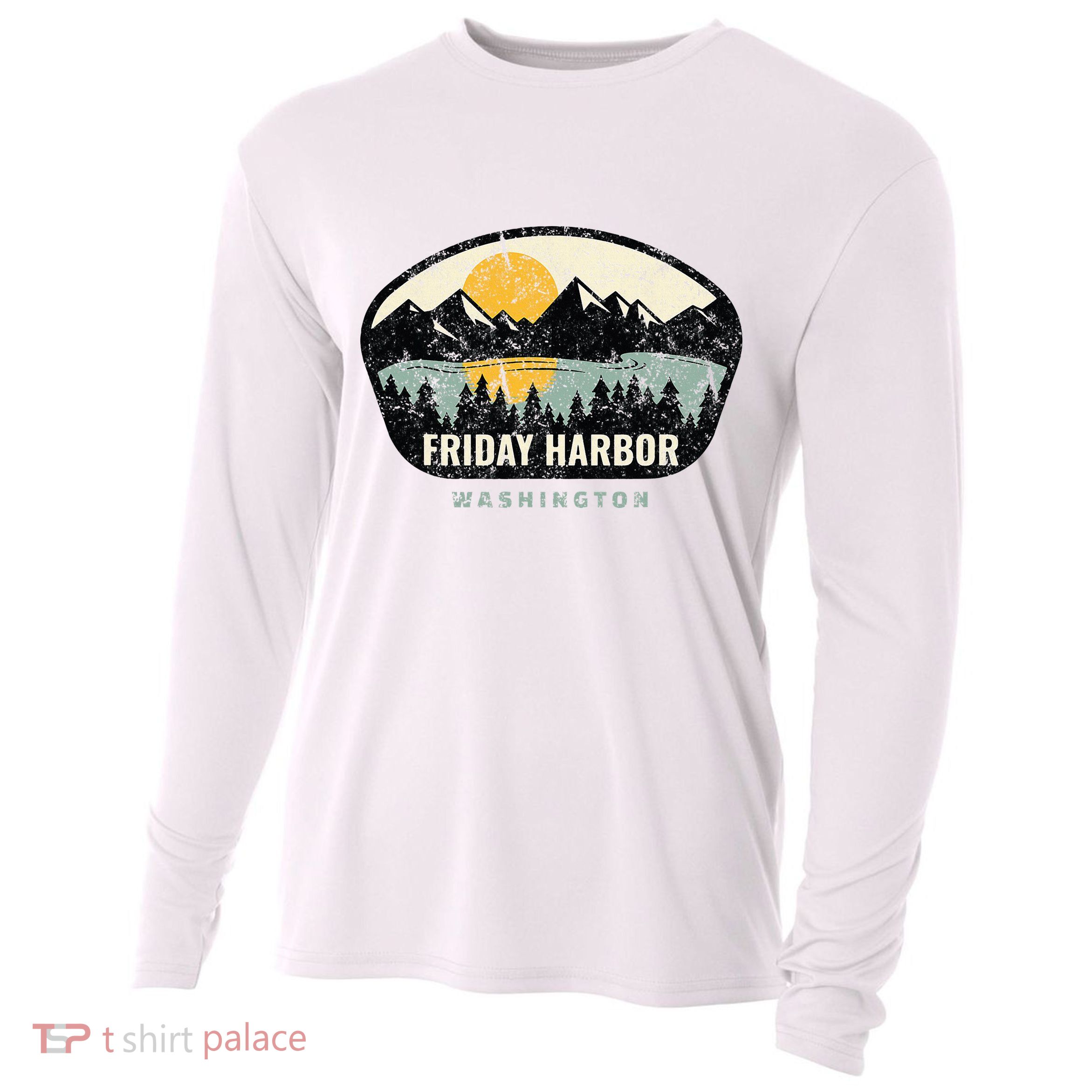 Friday Harbor Washington Outdoors San Juan Vacation Cooling Performance Long Sleeve Crew