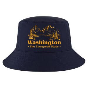 Funny Home Washington The Evergreen State Cool Comfort Performance Bucket Hat