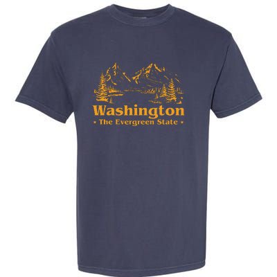 Funny Home Washington The Evergreen State Garment-Dyed Heavyweight T-Shirt