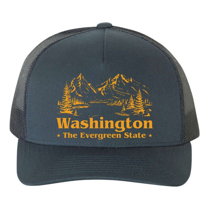 Funny Home Washington The Evergreen State Yupoong Adult 5-Panel Trucker Hat