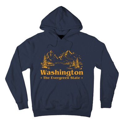 Funny Home Washington The Evergreen State Hoodie