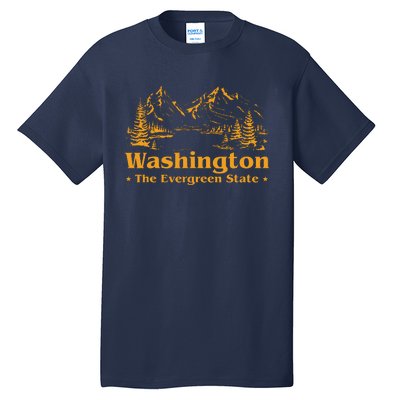 Funny Home Washington The Evergreen State Tall T-Shirt