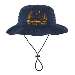 Funny Home Washington The Evergreen State Legacy Cool Fit Booney Bucket Hat