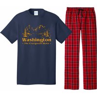 Funny Home Washington The Evergreen State Pajama Set