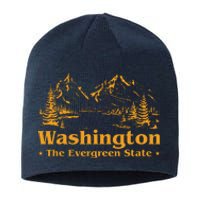 Funny Home Washington The Evergreen State Sustainable Beanie