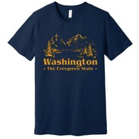 Funny Home Washington The Evergreen State Premium T-Shirt