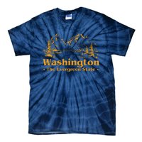 Funny Home Washington The Evergreen State Tie-Dye T-Shirt