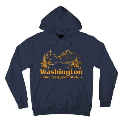 Funny Home Washington The Evergreen State Tall Hoodie