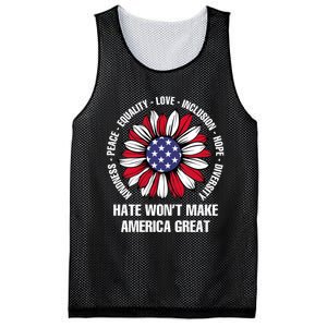 Funny Hate WonT Make America Great Hate WonT Make America Great Mesh Reversible Basketball Jersey Tank