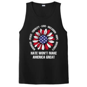 Funny Hate WonT Make America Great Hate WonT Make America Great PosiCharge Competitor Tank