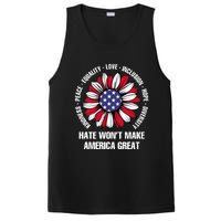 Funny Hate WonT Make America Great Hate WonT Make America Great PosiCharge Competitor Tank