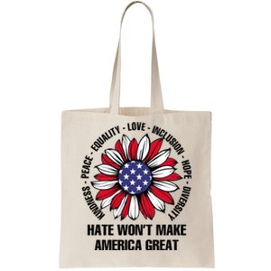 Funny Hate WonT Make America Great Hate WonT Make America Great Tote Bag