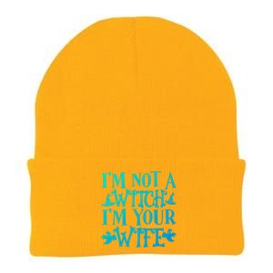 Funny Halloween Wife Im Not A Witch Im Your Wife Gift Knit Cap Winter Beanie