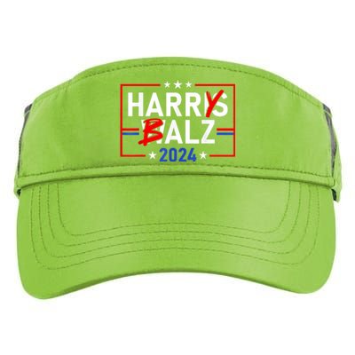 Funny Harris Walz 24 Harry Balz 2024 Meme Democratics Vote Adult Drive Performance Visor