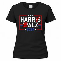 Funny Harris Walz 24 Harry Balz 2024 Meme Democratics Vote Women's T-Shirt