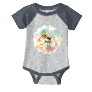 Flowers Honeybee Watercolor Infant Baby Jersey Bodysuit