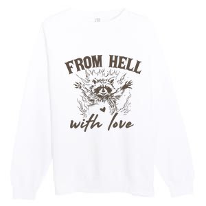 From Hell With Love 90s Retro Graphic Premium Crewneck Sweatshirt