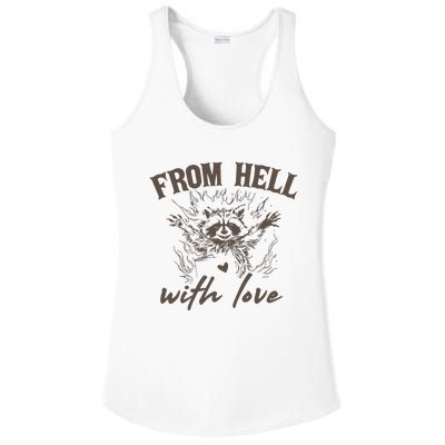 From Hell With Love 90s Retro Graphic Ladies PosiCharge Competitor Racerback Tank