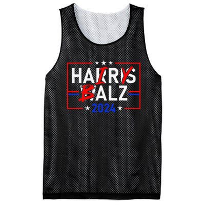 Funny Harris Walz 24 Hairy Balz 2024 Meme Democratics Vote Mesh Reversible Basketball Jersey Tank